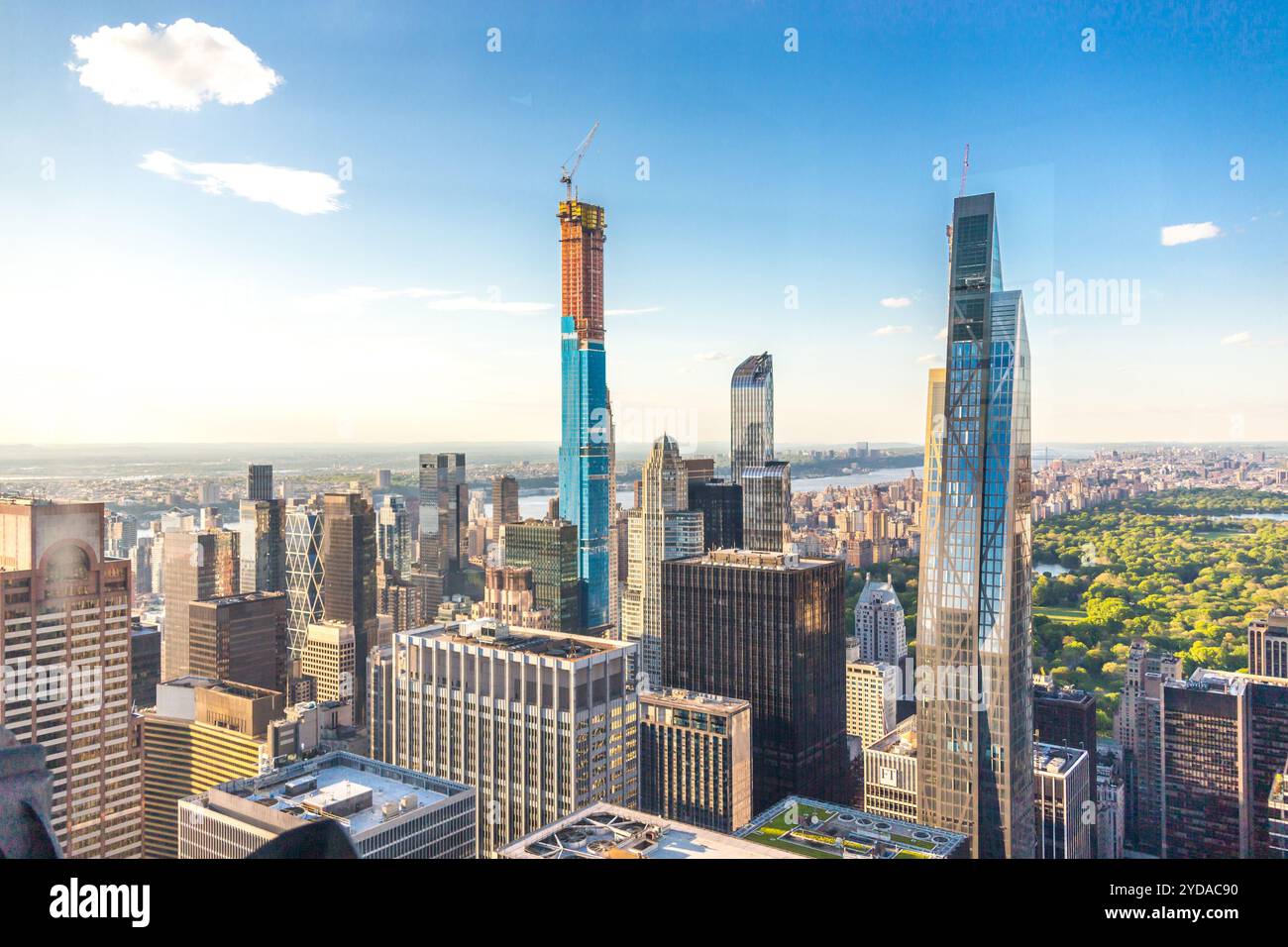 Central Park vue aérienne, Manhattan, New York, Park est entouré de gratte-ciel Banque D'Images Central Park vue aérienne, Manhattan, New York, Park est entouré de gratte-ciel Banque D'Images