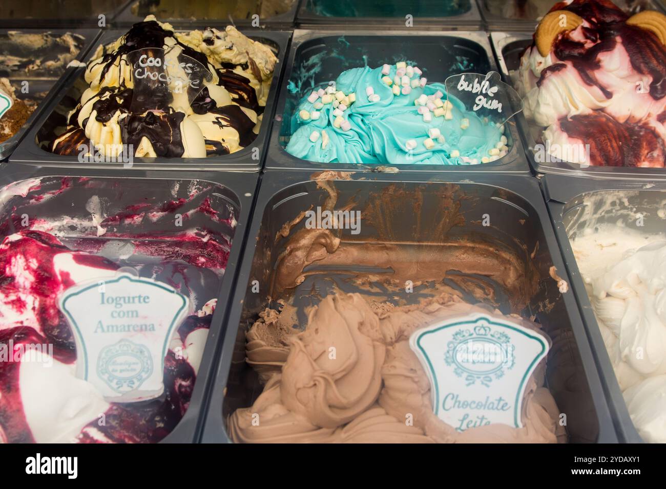 Magasin de gelato, Porto, Portugal. Banque D'Images