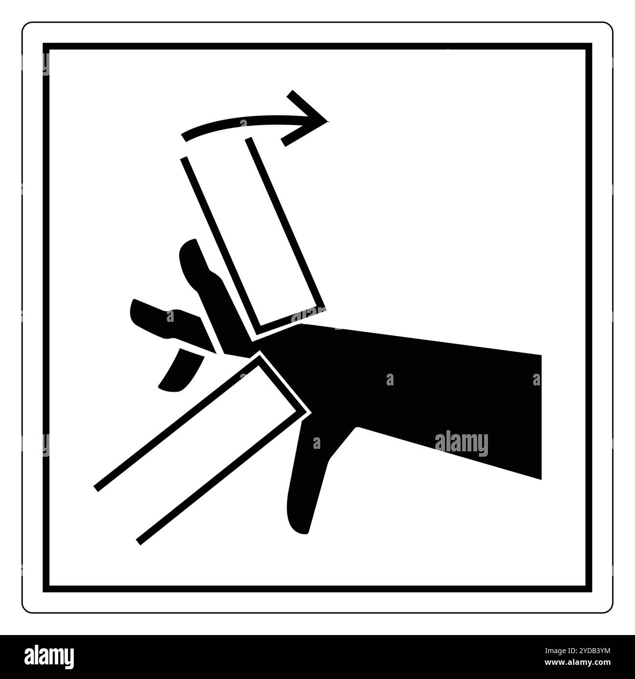 Signature manuelle pour les instructions de transfert d'objet Illustration de Vecteur
