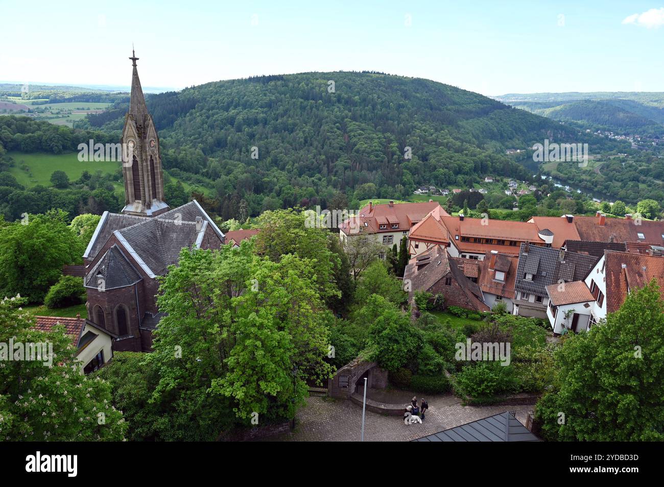 Forteresse de montagne de Dilsberg Banque D'Images