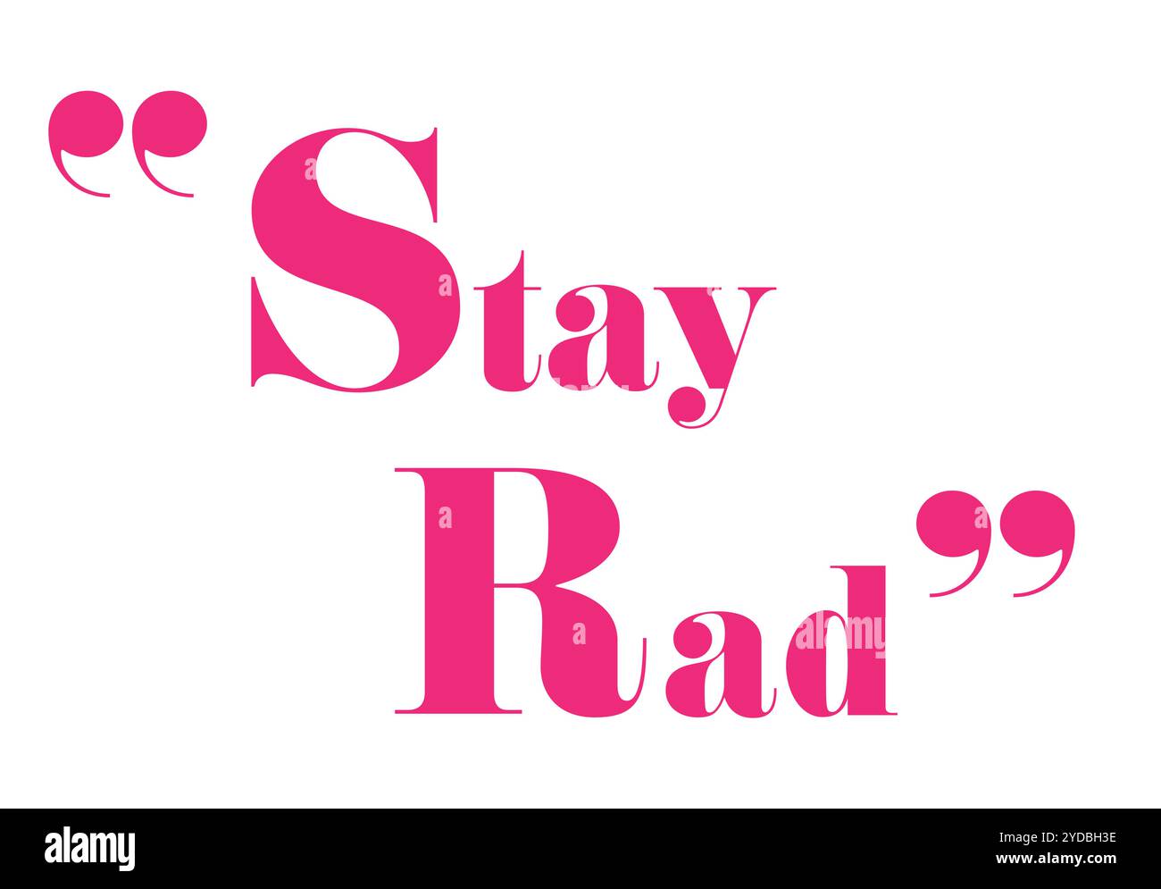 Typographie rétro audacieuse et motivante en rose vif. Parfait pour les designs à la mode, les affiches et les graphiques de médias sociaux avec un message positif Illustration de Vecteur