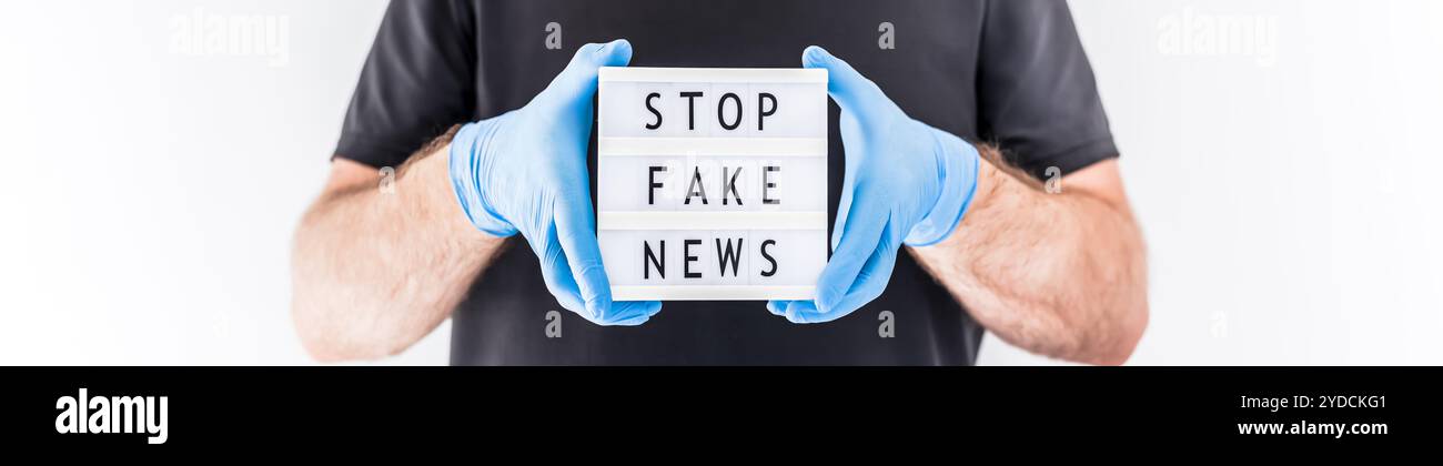 Infodemie de fausses nouvelles pendant les pandémies de COVID-19 Banque D'Images