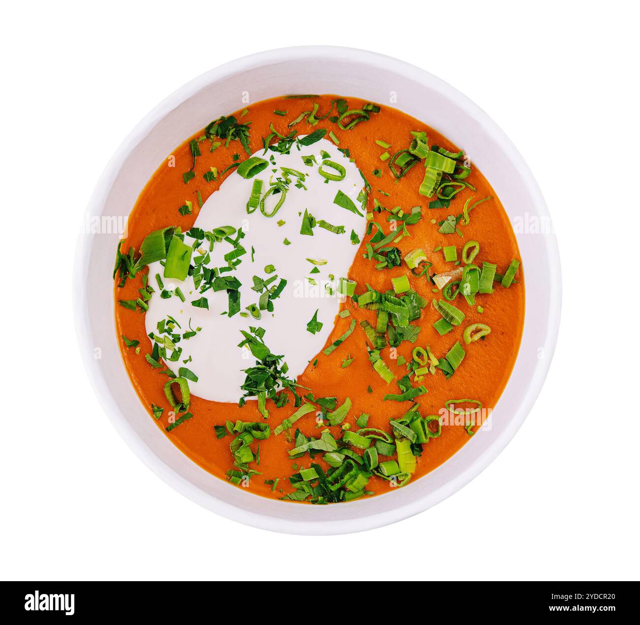 Soupe de citrouille et de carottes à l'oignon Banque D'Images
