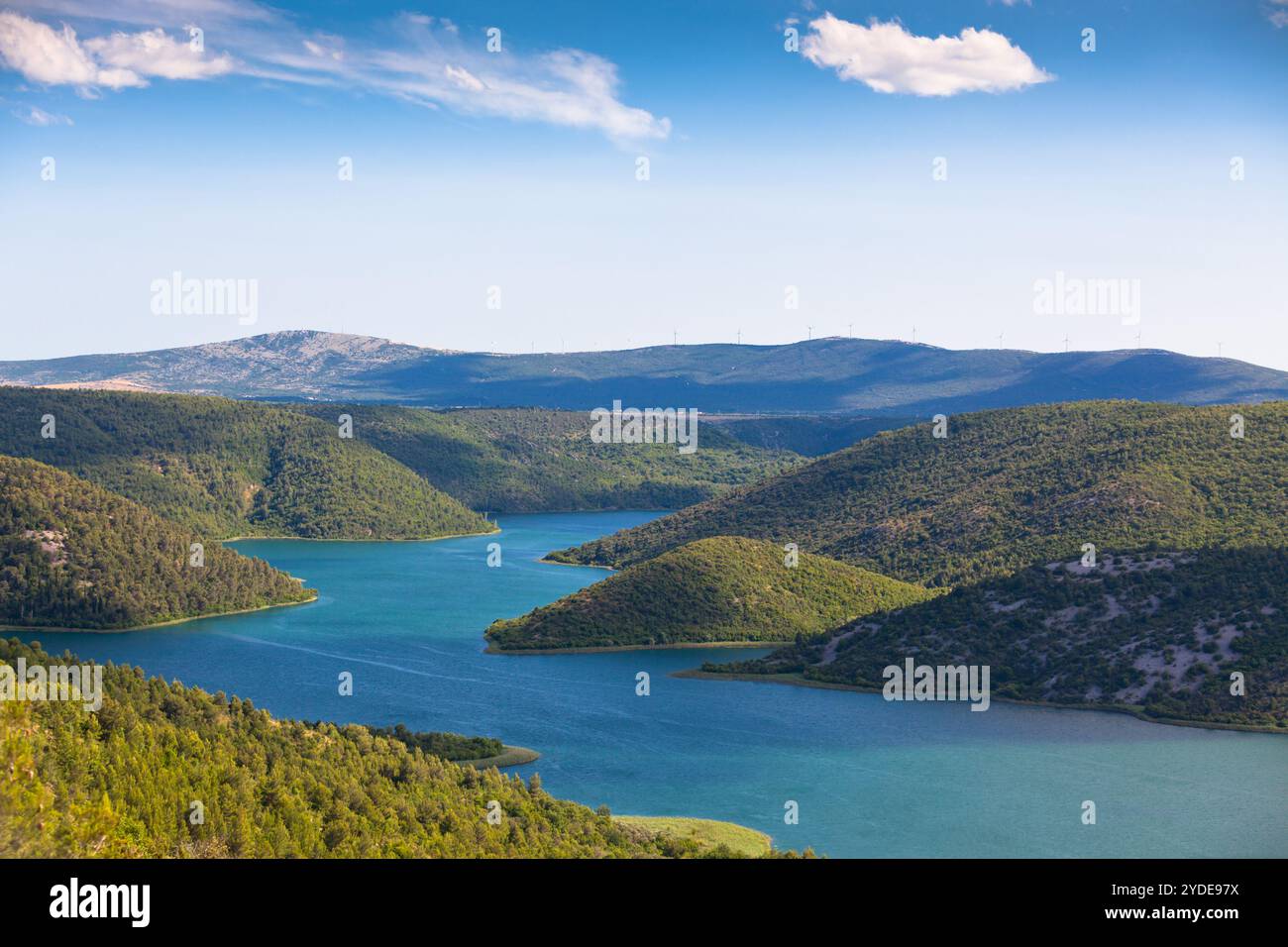 La rivière Krka, Croatie Banque D'Images
