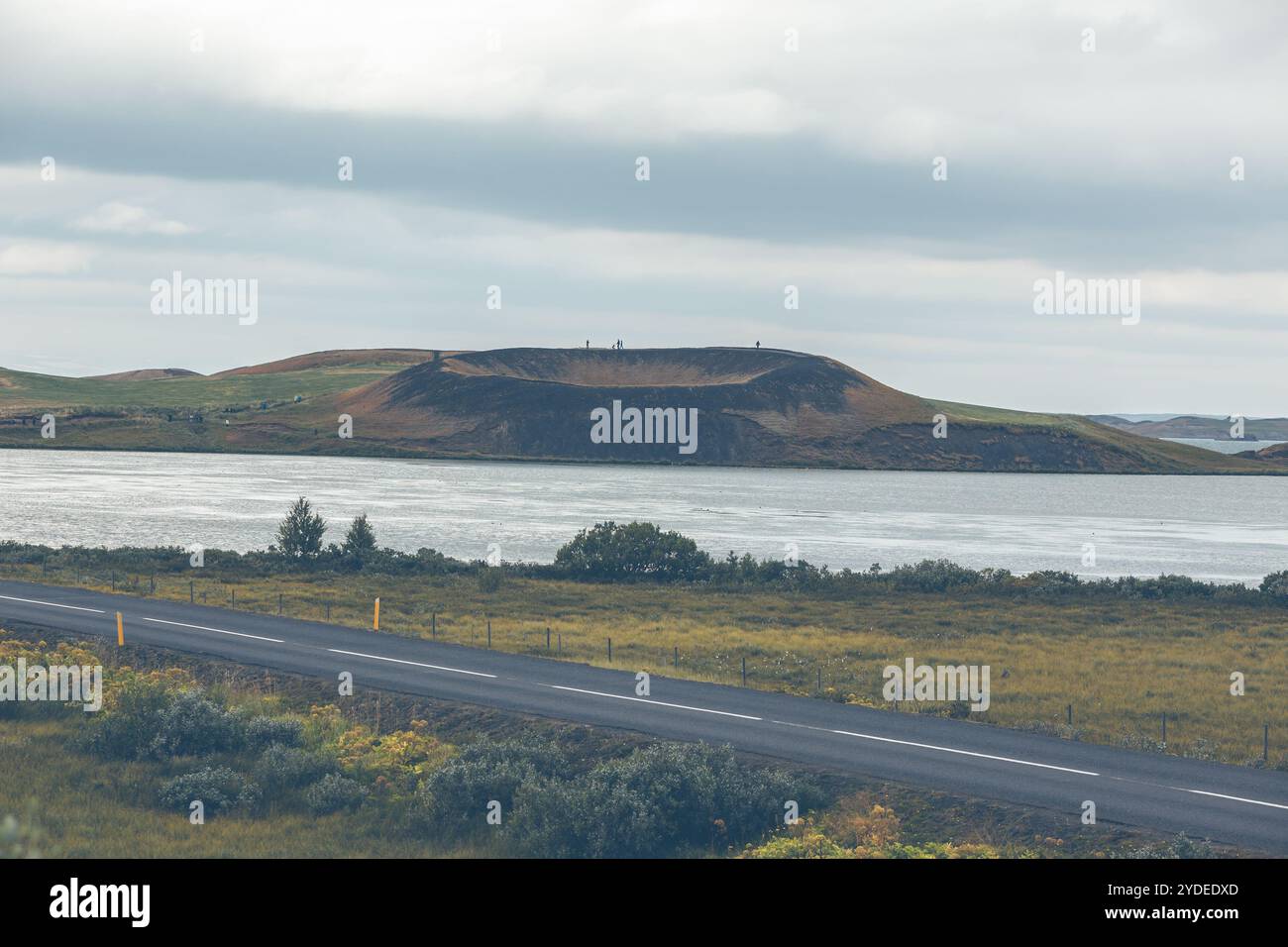 Pseudocratères de Skutustadagigar, Islande Banque D'Images