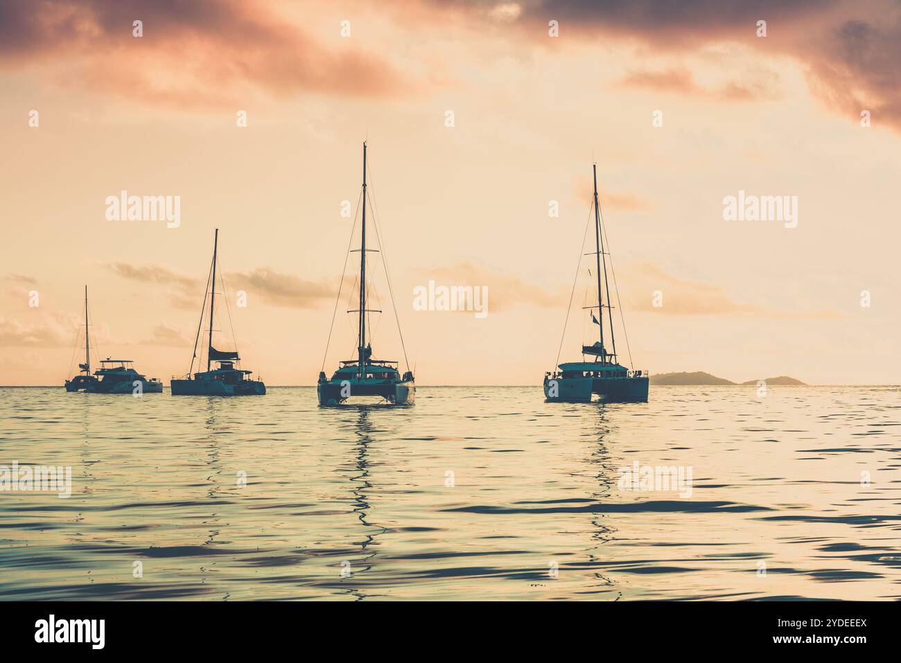 Yachts récréatifs dans l'océan Indien Banque D'Images