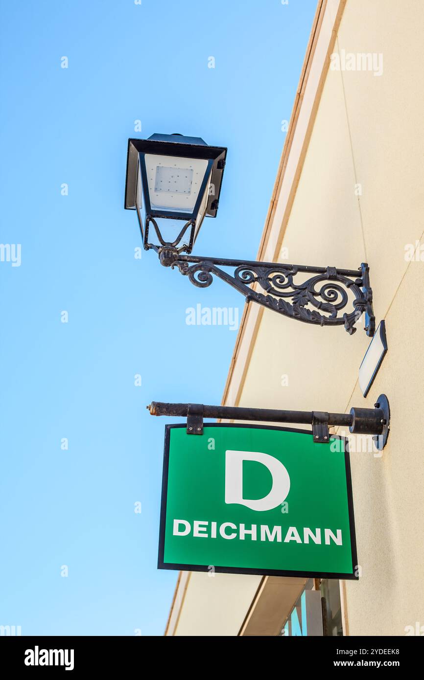 Logo Deichmann Retail Footwear Stores Banque D'Images