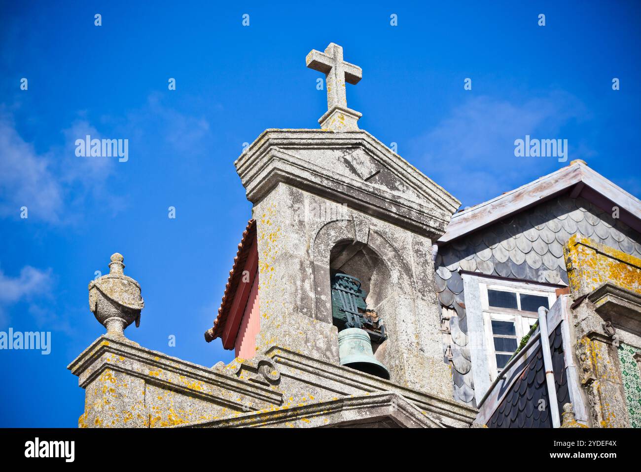Détail de l'église en pierre, Porto, Portugal Banque D'Images