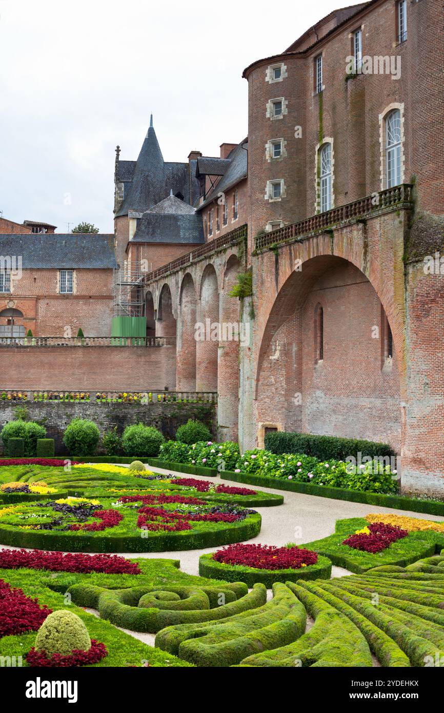 Jardins du Palais de la Berbie à Albi, Tarn, France Banque D'Images