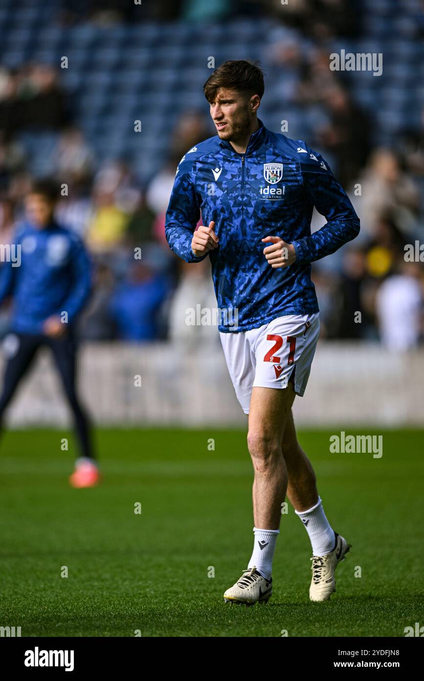 26 octobre 2024 : les Hawthorns, West Bromwich, West Midlands, Angleterre ; EFL Championship Football, West Bromwich Albion contre Cardiff City ; Paddy McNair de West Bromwich Albion crédit : action plus Sports images/Alamy Live News Banque D'Images