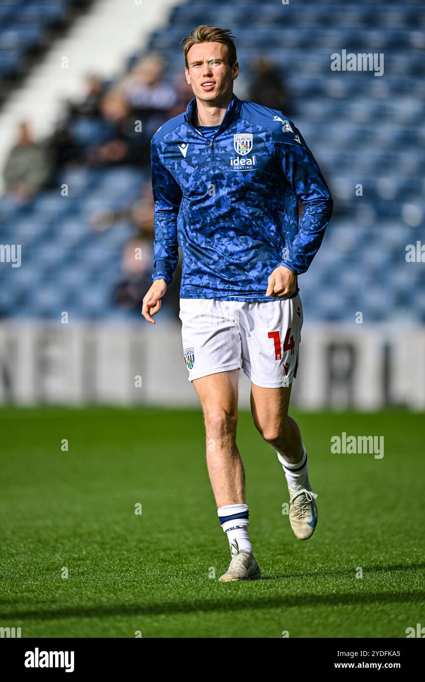 26 octobre 2024 : les Hawthorns, West Bromwich, West Midlands, Angleterre ; EFL Championship Football, West Bromwich Albion contre Cardiff City ; Torbjorn Heggem de West Bromwich Albion crédit : action plus Sports images/Alamy Live News Banque D'Images