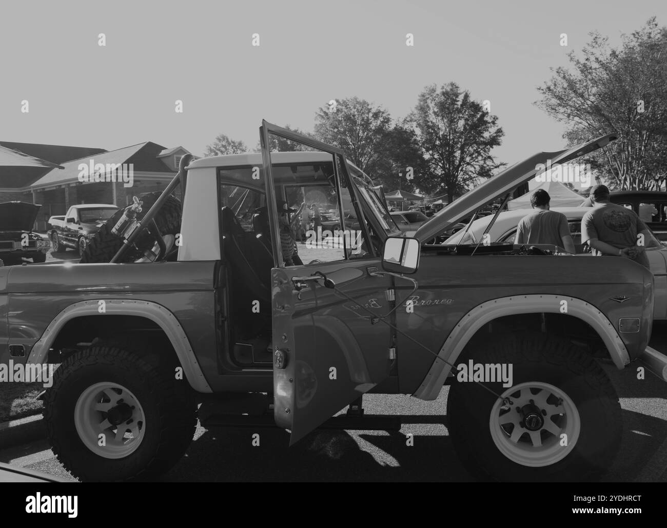 Vintage orange Ford Bronco. Banque D'Images