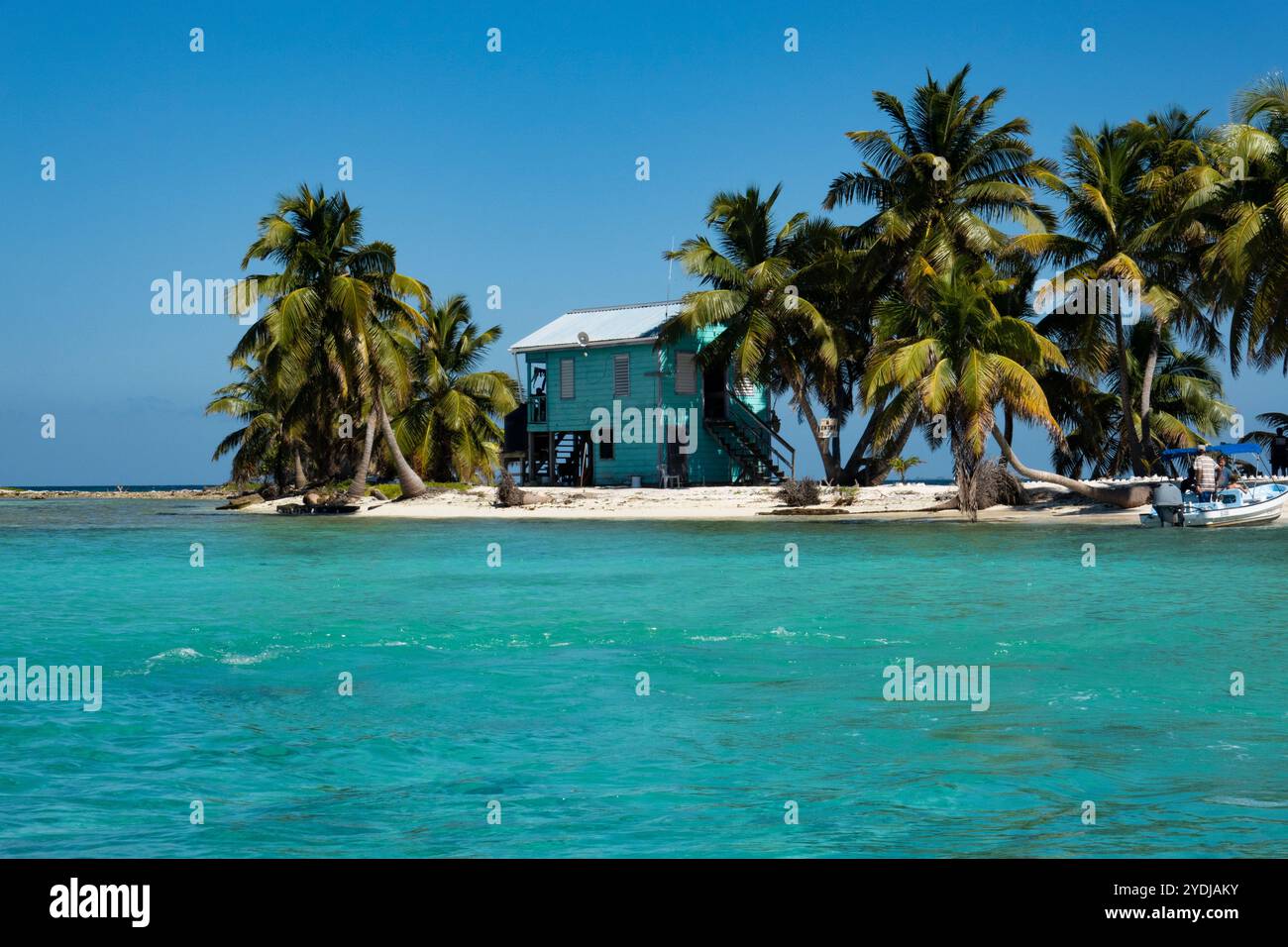 Parc national de Laughing Bird Caye au Belize, en Amérique centrale. Banque D'Images