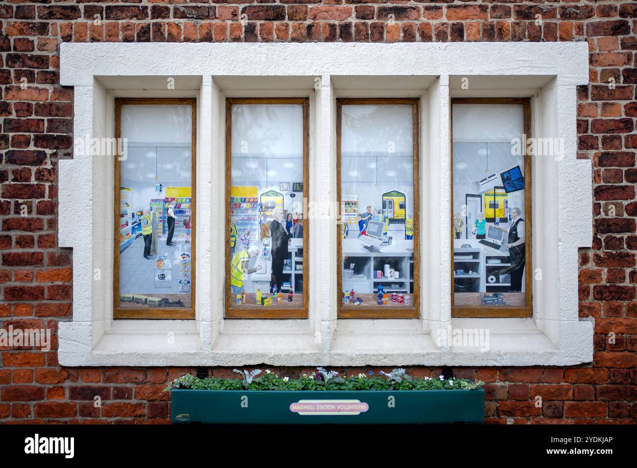 Maghull Station vainqueur de la meilleure gare d'Angleterre Banque D'Images