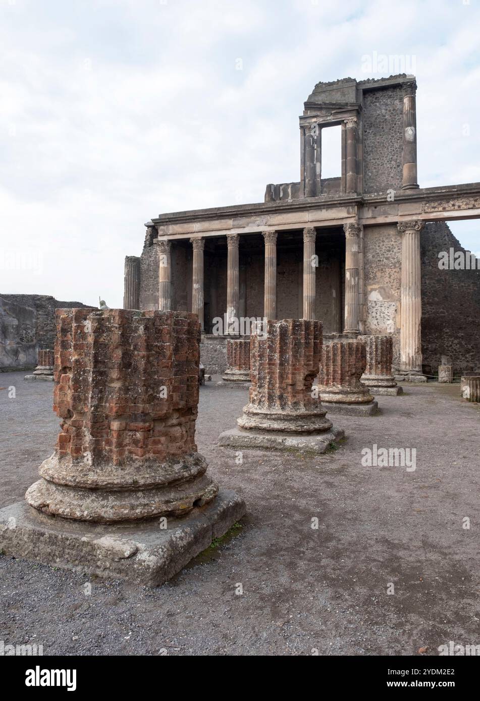 Basilique de Pompéi, ville en ruine de Pompéi, Naples, Italie Banque D'Images