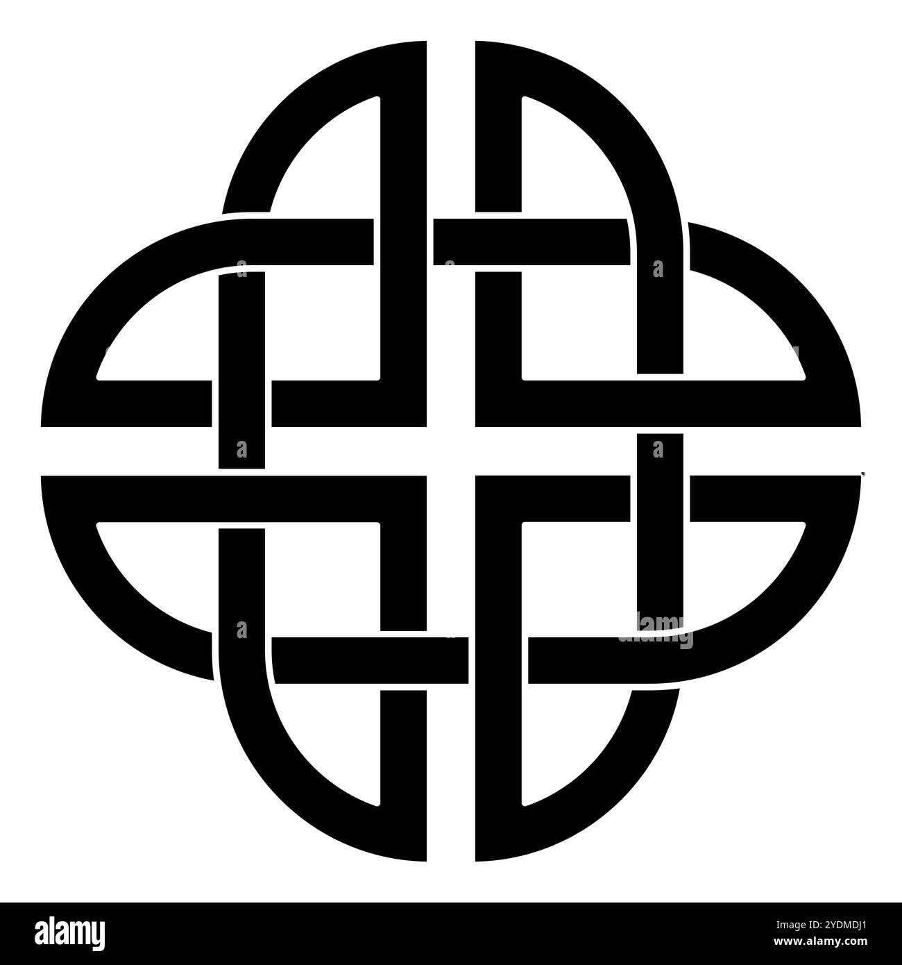 Le nœud de Dara est un symbole celtique représentant la force intérieure, la résilience et la sagesse. Banque D'Images