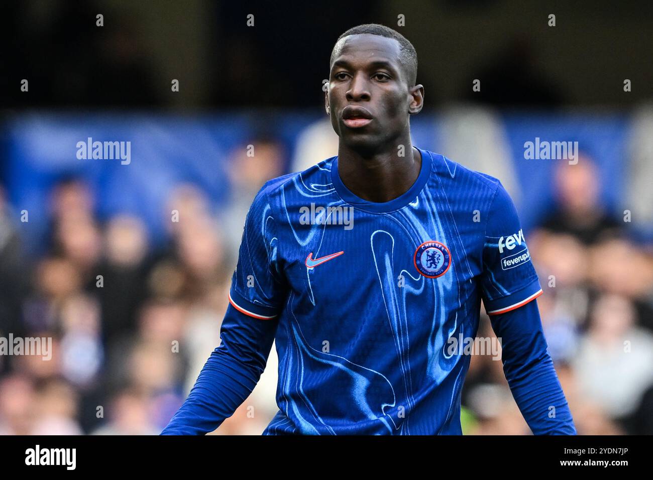 Nicolas Jackson de Chelsea lors du match de premier League Chelsea vs Newcastle United à Stamford Bridge, Londres, Royaume-Uni, 27 octobre 2024 (photo de Cody Froggatt/News images) Banque D'Images