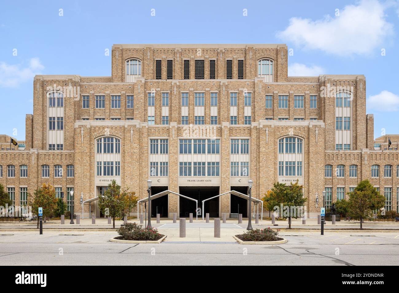 Le stade notre Dame est situé au cœur du campus de l'Université de notre Dame et abrite l'équipe de football irlandaise Fighting. Banque D'Images