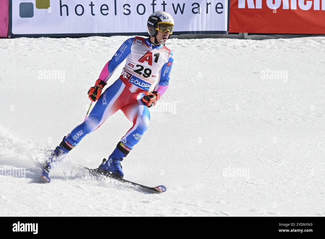 Soelden, Autriche. 27 octobre 2024. SOELDEN, AUTRICHE - OKTOBER 27 : Victor Muffat-Jeandet de France lors de la deuxième manche Audi FIS Coupe du monde de ski alpin - Slalom géant masculin le 27 octobre 2024 à Soelden, Autriche. 241027 SEPA 26 084 - 20241027 PD11357 crédit : APA-PictureDesk/Alamy Live News Banque D'Images