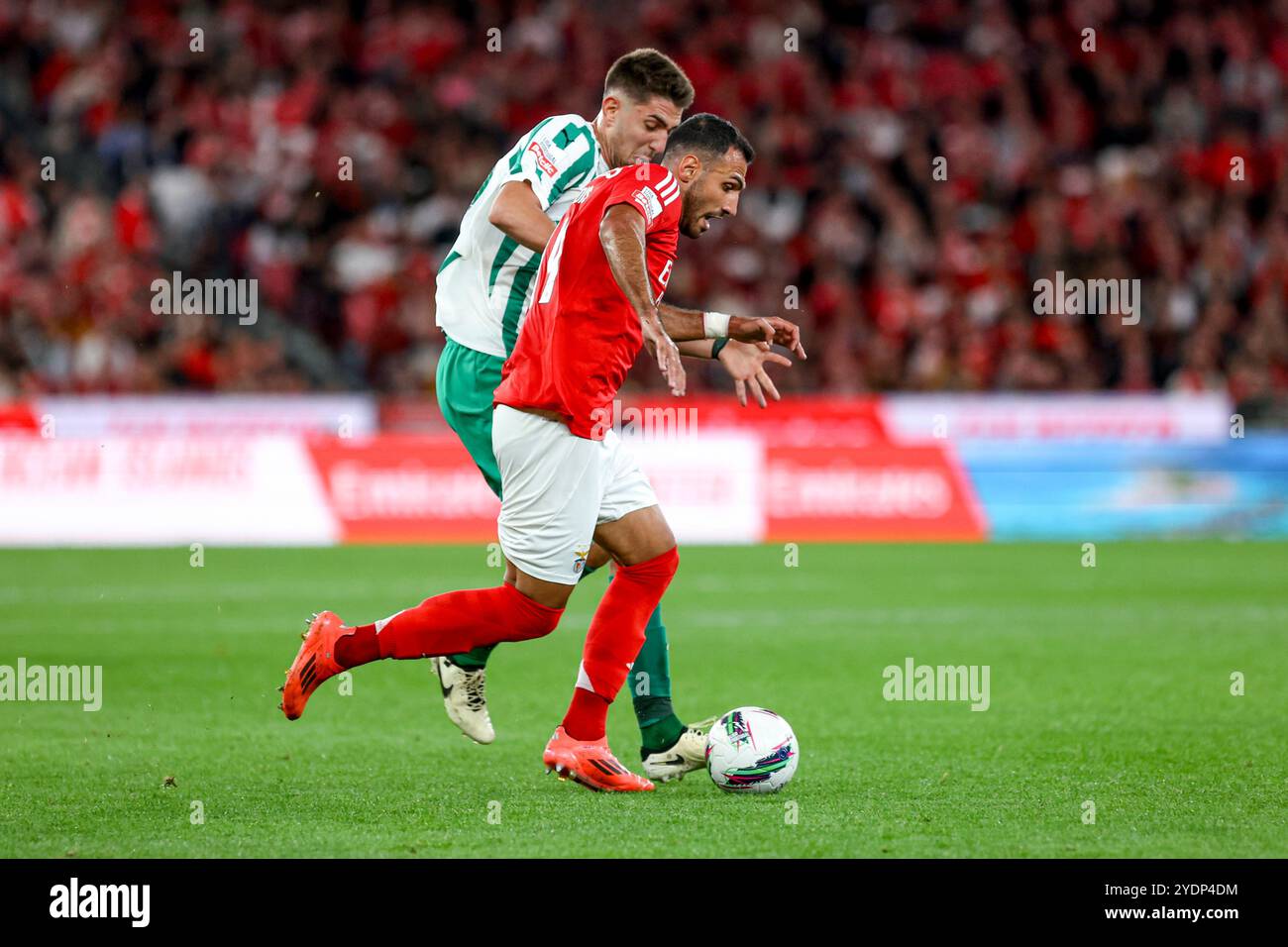 Portugal. 27 octobre 2024. Vangelis Pavlidis attaquant de SL Benfica lors du match Liga Portugal Betclic entre SL Benfica et Rio Ave FC à Estadio da Luz le 27 octobre 2024 à Lisbonne, Portugal. Liga Portugal Betclic - SL Benfica vs Rio Ave FC (Valter Gouveia/SPP) crédit : SPP Sport Press photo. /Alamy Live News Banque D'Images