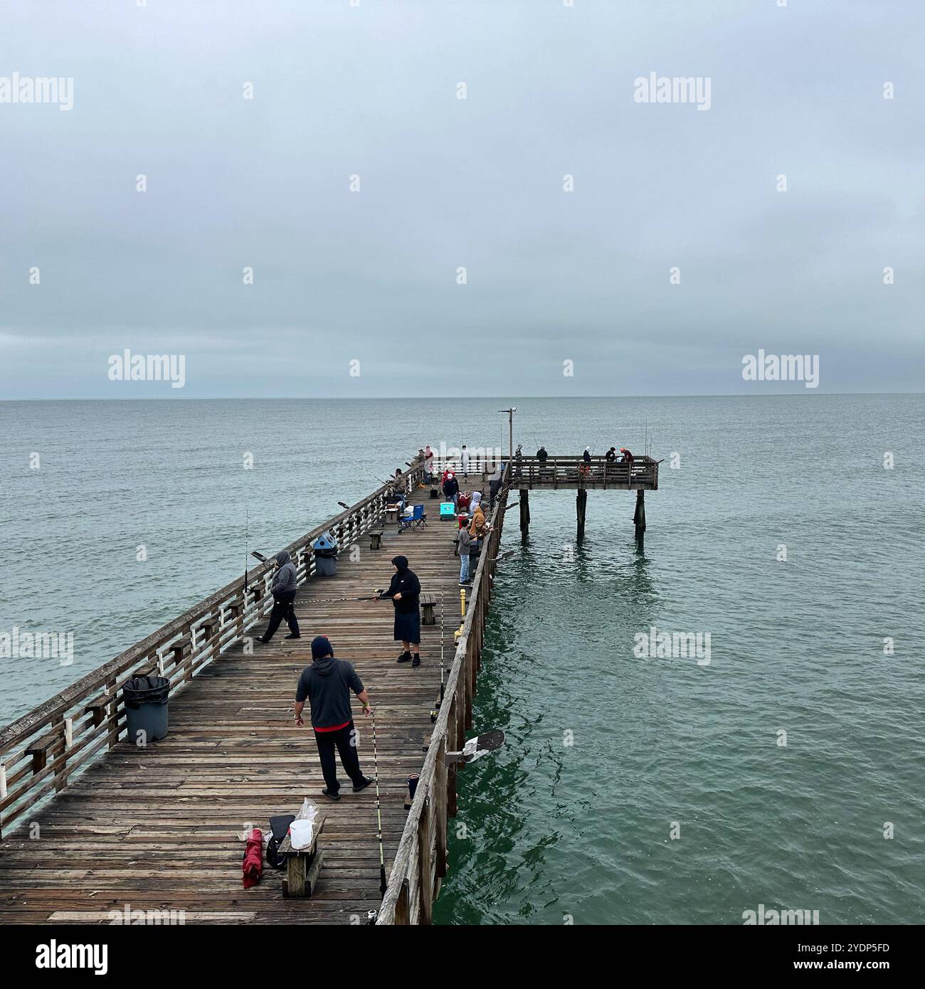 61st Street Fishing Pier, Galveston, Texas, États-Unis, Amérique du Nord - Image de stock capturée avec un smartphone