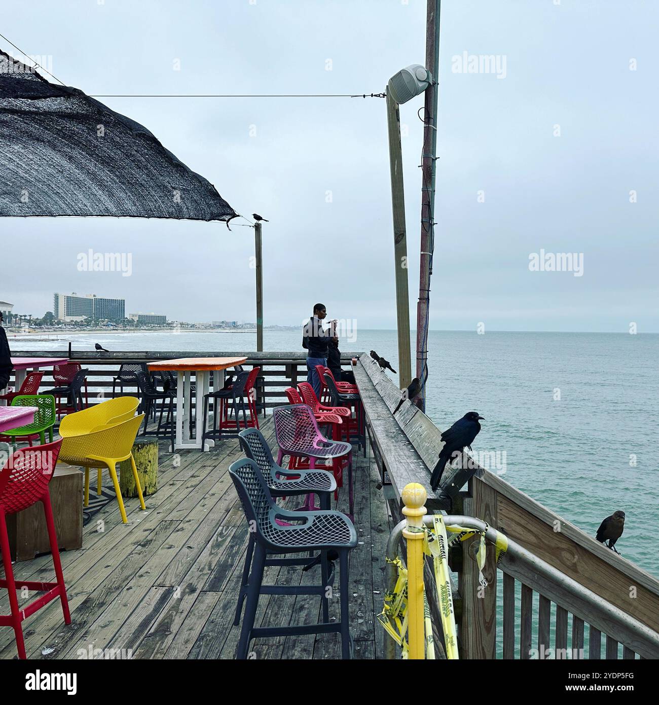 61st Street Fishing Pier, Galveston, Texas, États-Unis, Amérique du Nord - Image de stock capturée avec un smartphone
