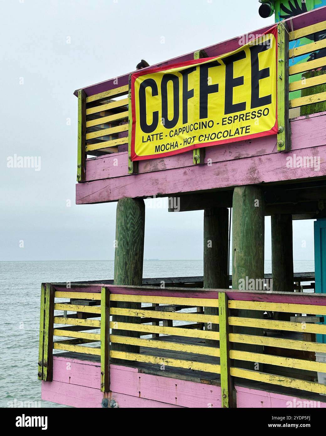 61st Street Fishing Pier, Galveston, Texas, États-Unis, Amérique du Nord - Image de stock capturée avec un smartphone