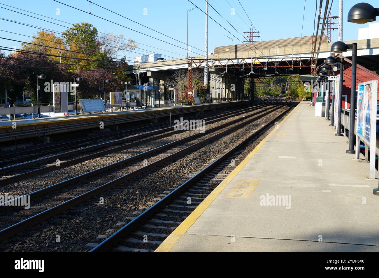 Cos Cob station, Metro North, New Haven Line, Greenwich, Connecticut, ÉTATS-UNIS Banque D'Images