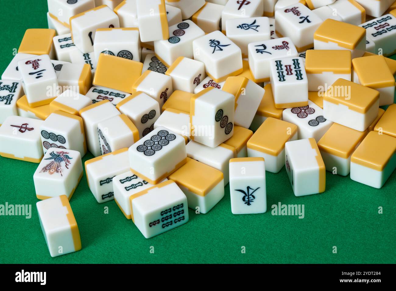 Tuiles de Mahjong Banque D'Images