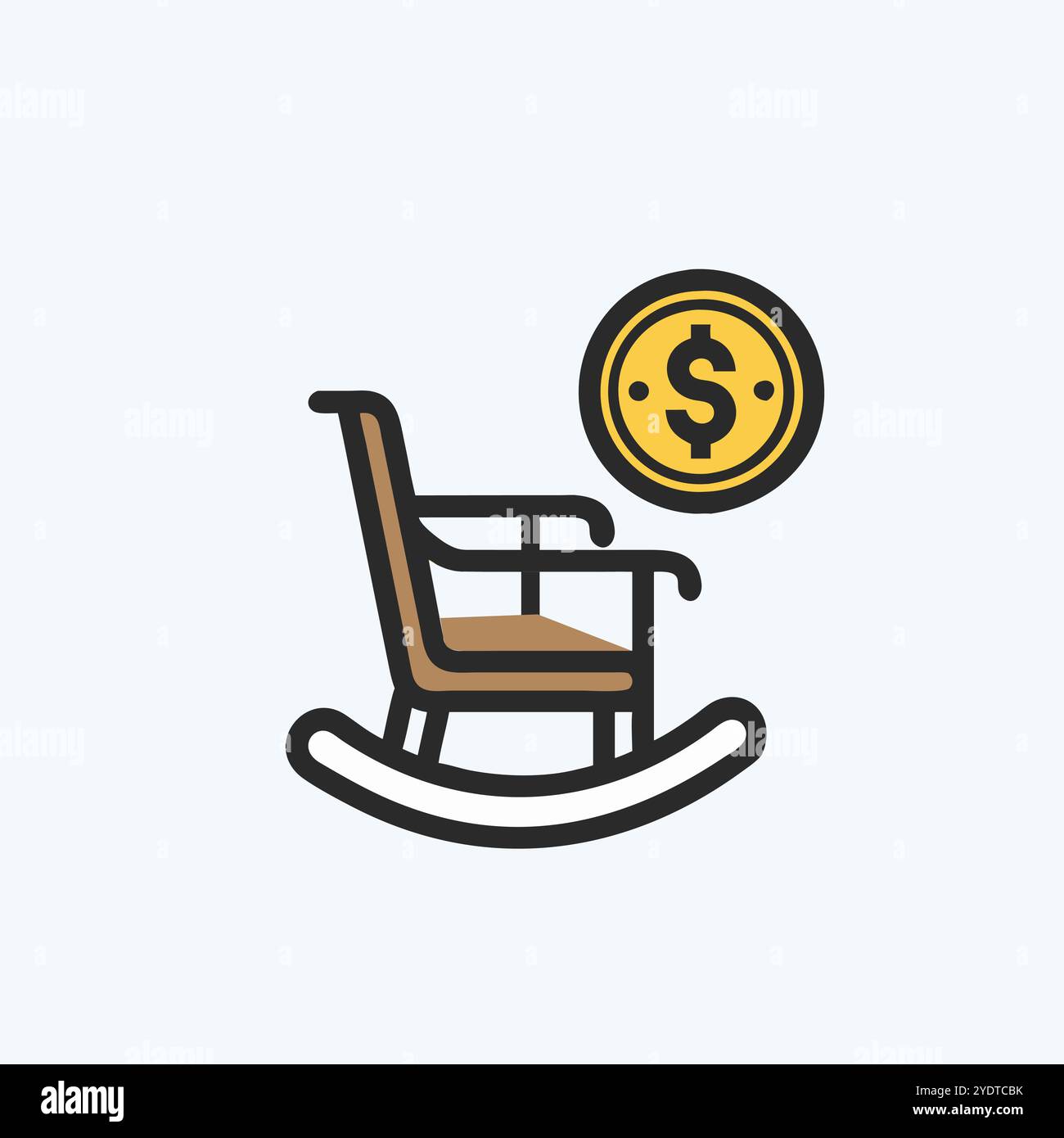 Image d'art vectorielle d'icône de pension Illustration de Vecteur