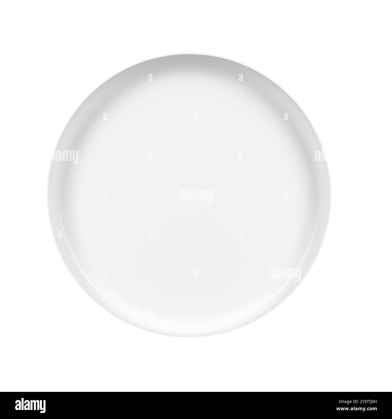 Disque volant isolé sur fond blanc. Maquette. Vide. illustration 3d. Banque D'Images