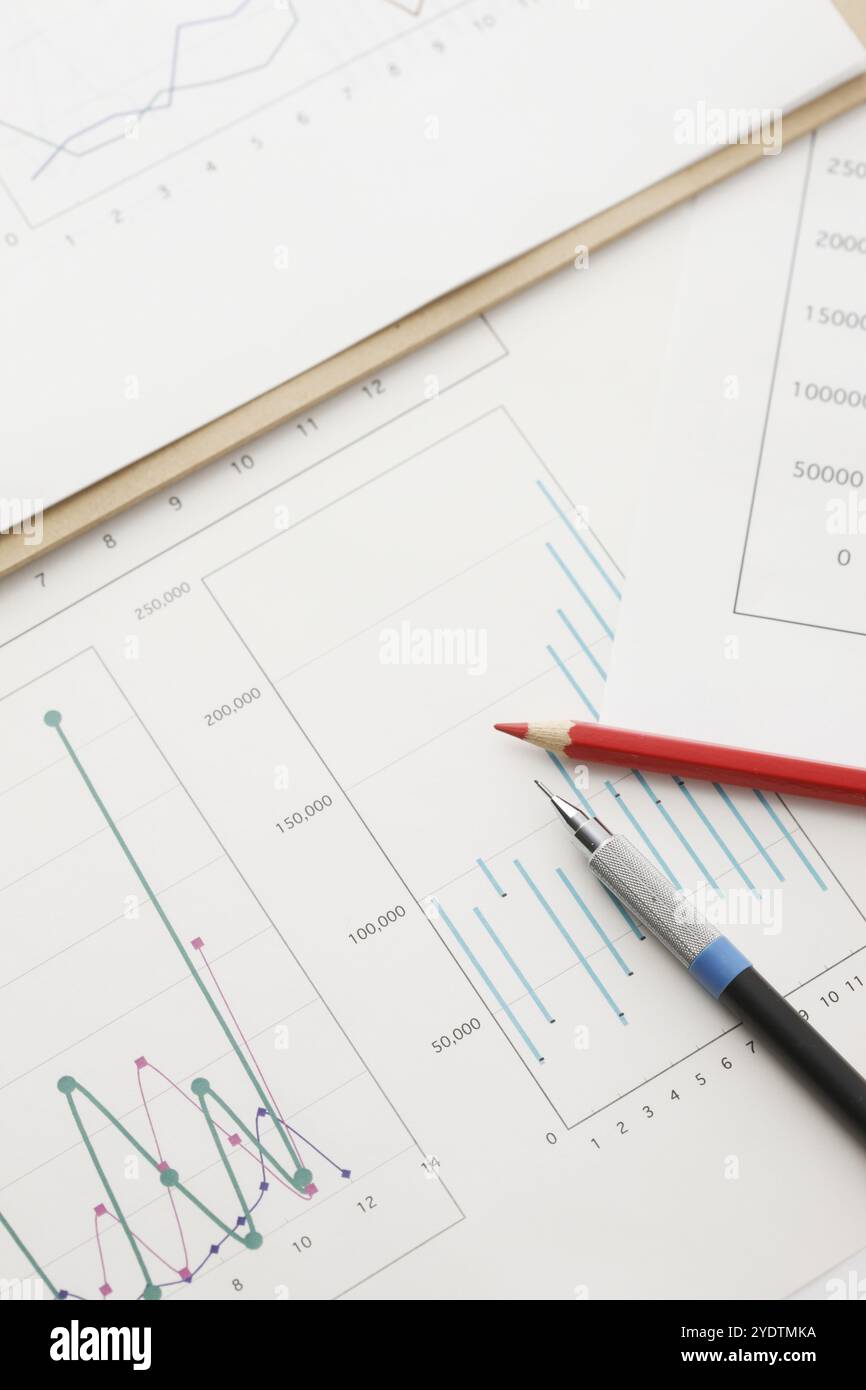 Ustensiles d'écriture et graphique Banque D'Images