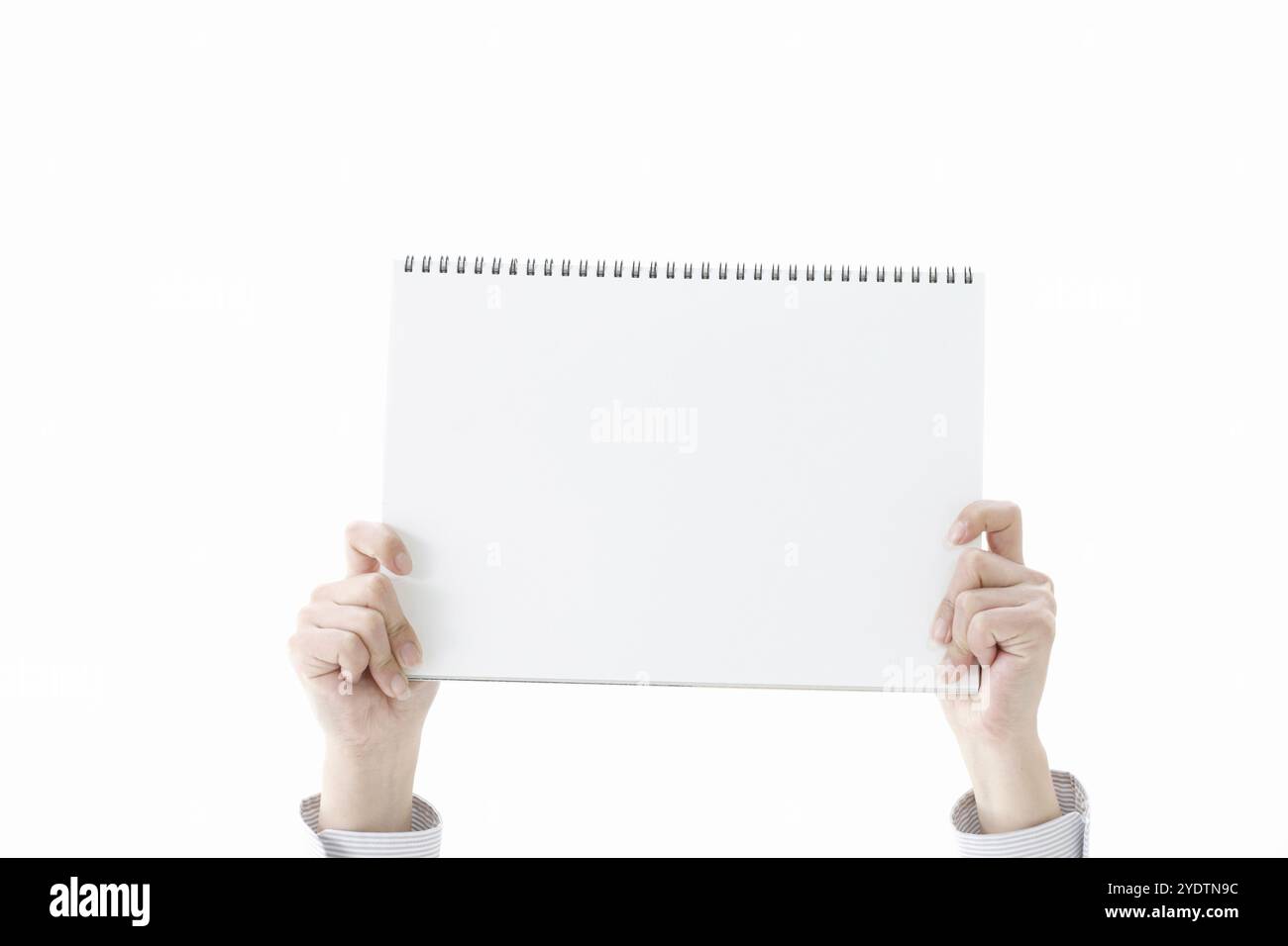 Femme tenant un tableau blanc Banque D'Images