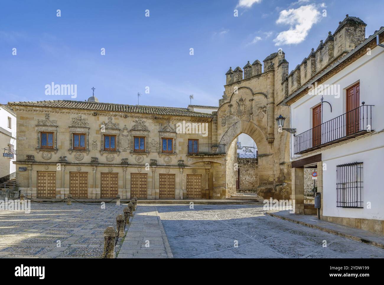 Casa del Populo est un bâtiment du XVIe siècle dans le style plateresque, Baeza, Espagne, Europe Banque D'Images