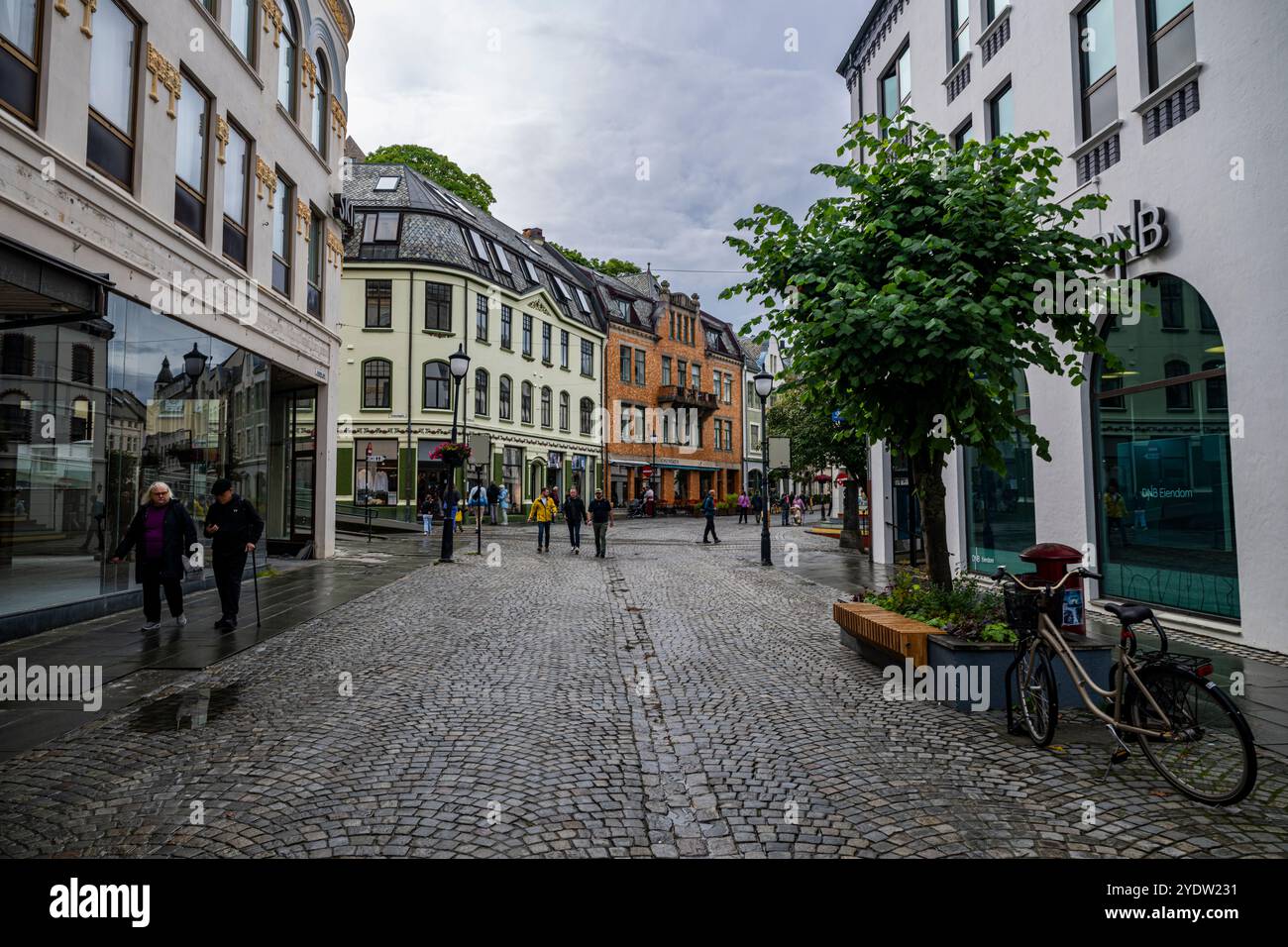 Historique Alesund, more og Romsdal, Norvège, Scandinavie, Europe Banque D'Images