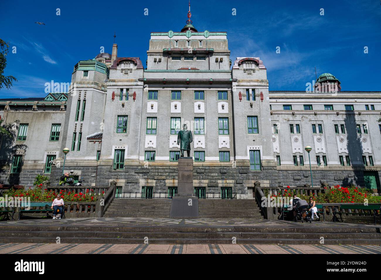 La scène nationale, Bergen, Vestland, Norvège, Scandinavie, Europe Banque D'Images