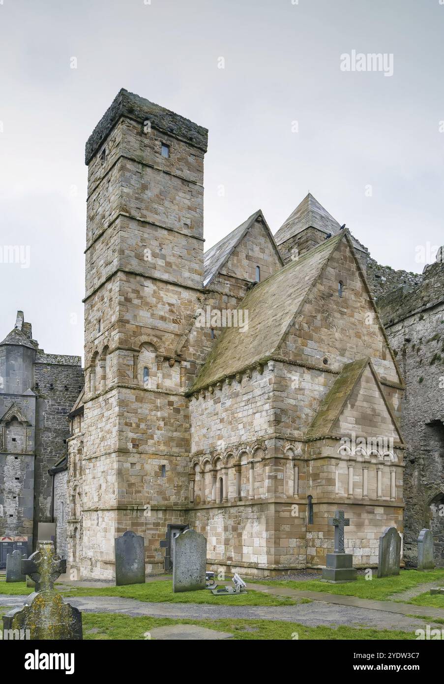 Chapelle de Cormac sur le rocher de Cashel, Irlande, Europe Banque D'Images