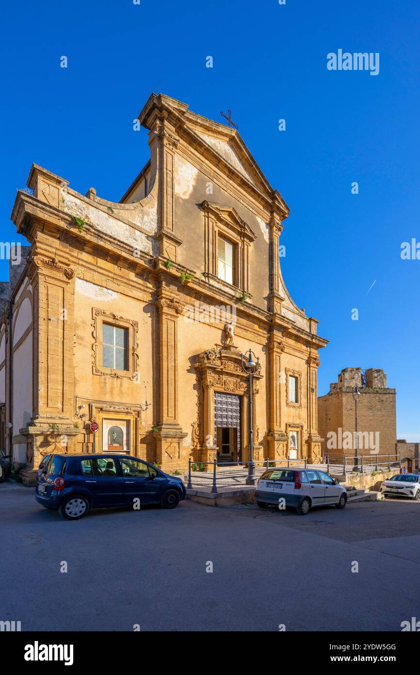 Église de Michel l'Archange, Sciacca, Agrigente, Sicile, Italie, Méditerranée, Europe Banque D'Images