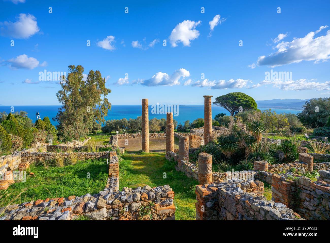 Zone archéologique de Tindari, Tindari, Patti, Messine, Sicile, Italie, Méditerranée, Europe Banque D'Images