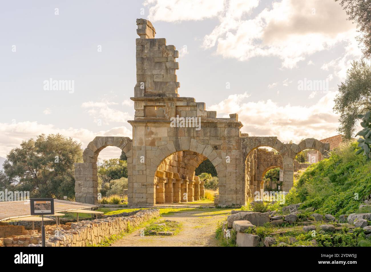 Ruines gréco-romaines, zone archéologique de Tindari, Tindari, Patti, Messine, Sicile, Italie, Méditerranée, Europe Banque D'Images