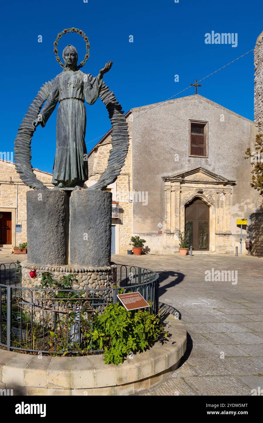 Couvent de Antoine l'Abbé, Gangi, Palerme, Sicile, Italie, Méditerranée, Europe Banque D'Images