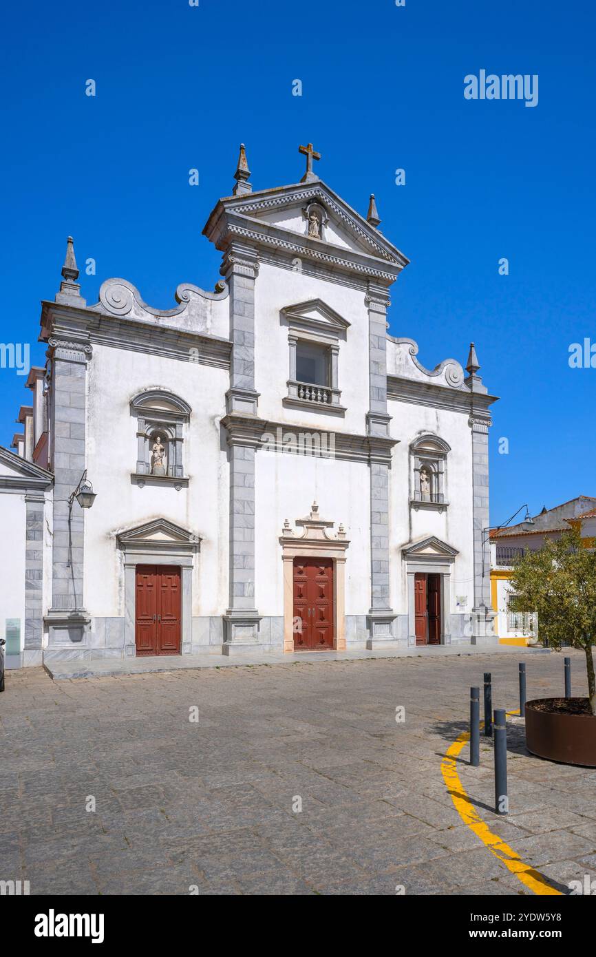 Église paroissiale de Sao Tiago, Cathédrale de Beja, Cathédrale de Beja, Beja, Alentejo, Portugal, Europe Banque D'Images