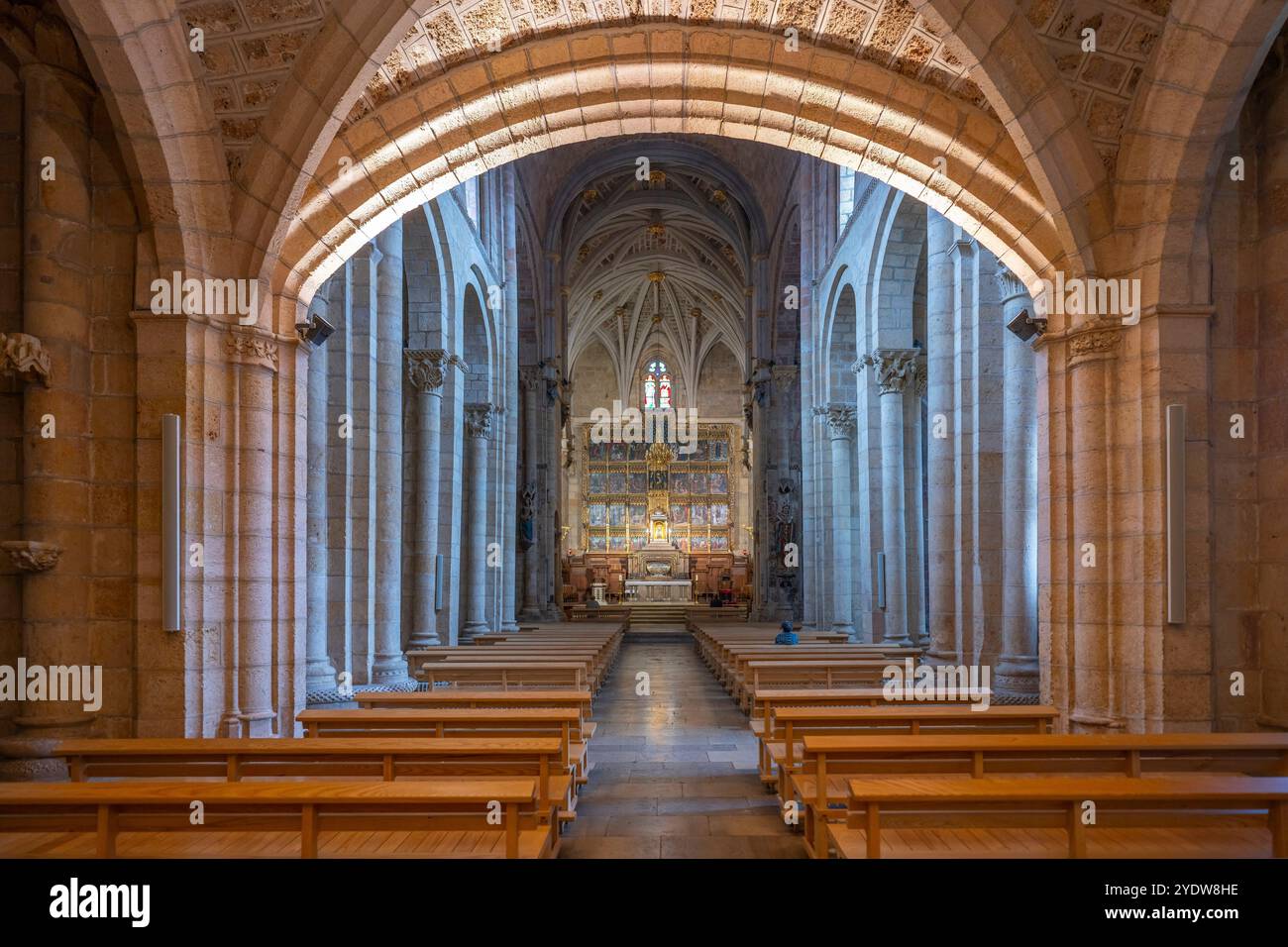 Autel de San Isidoro, Basilique collégiale de San Isidoro, Léon, Castille-et-Léon, Espagne, Europe Banque D'Images