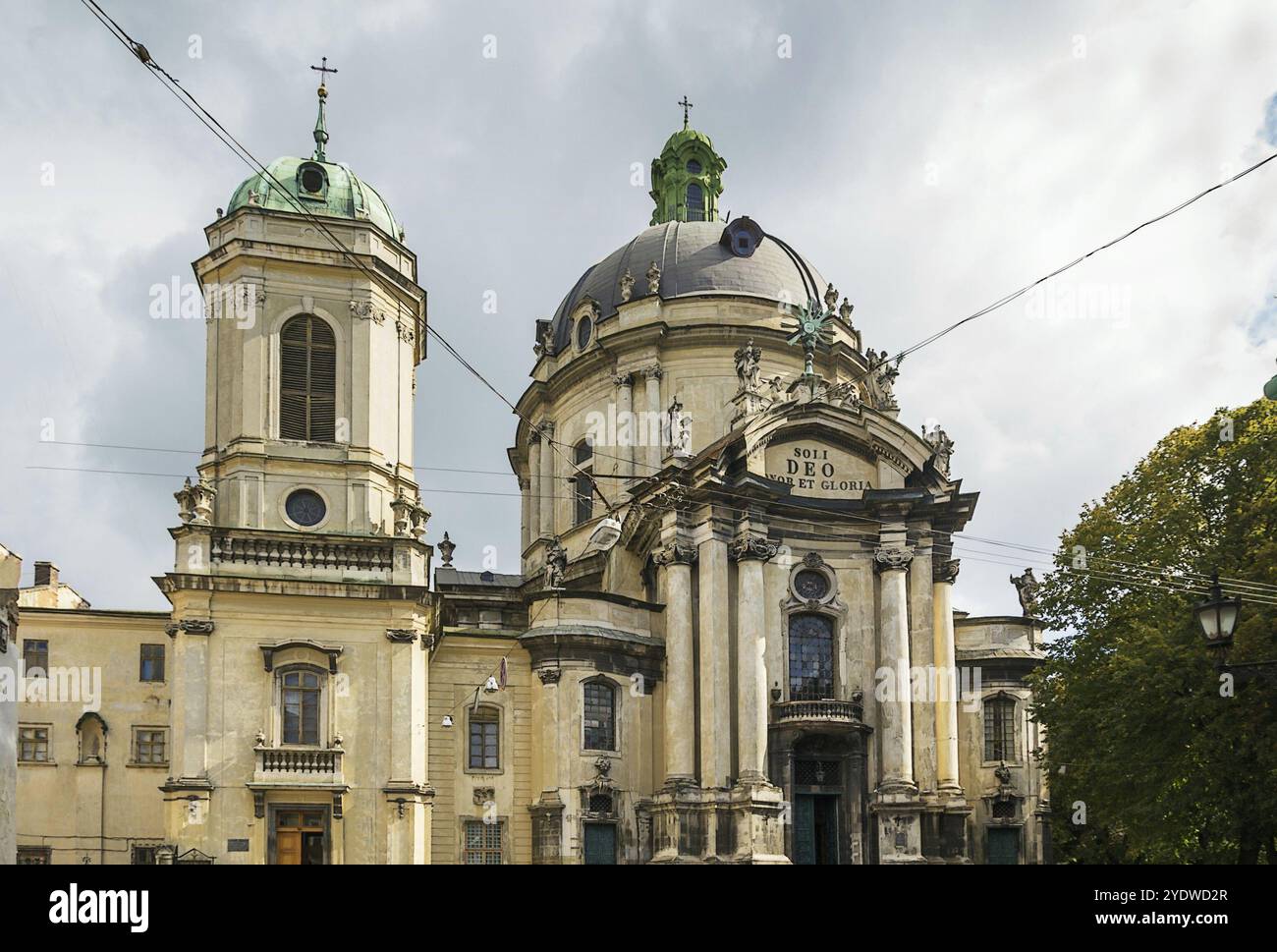 L'église dominicaine et le monastère de Lviv, en Ukraine est situé dans la vieille ville de la ville, sert aujourd'hui d'église grecque catholique de la Sainte Eucharistie Banque D'Images