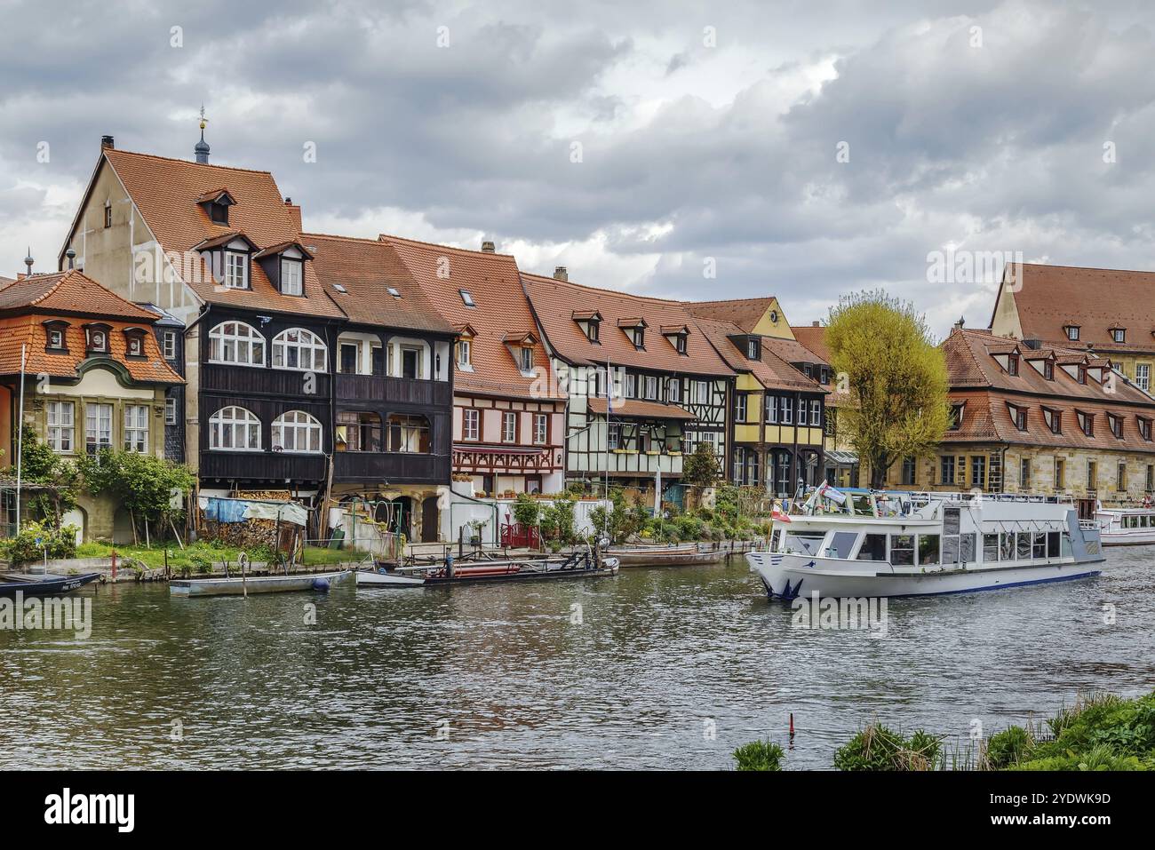 L'ancien quartier des pêcheurs de Bamberg Island City est joliment connu sous le nom de Little Venice, Allemagne, Europe Banque D'Images