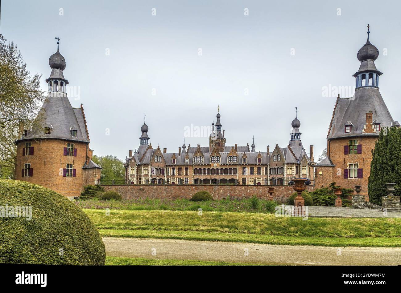 Le château d'Ooidonk est un château situé dans la ville de Deinze, en Flandre orientale, en Belgique, en Europe Banque D'Images