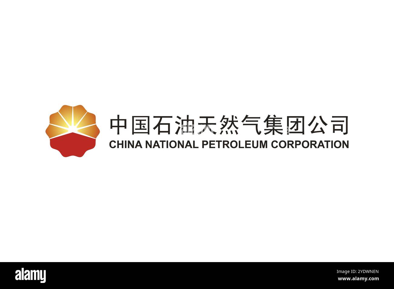 Pétrole, China National Petroleum Corporation China National Petroleum Corporation, logo, fond blanc, nom de marque Banque D'Images