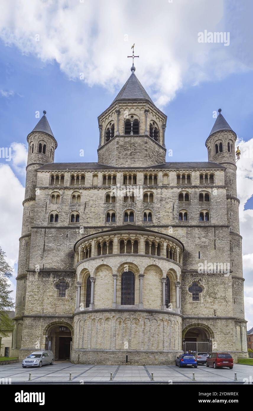 L'abbaye de Nivelles, est une ancienne abbaye impériale du Saint-Empire romain germanique fondée vers 650. Il est situé dans la ville de Nivelles dans la province de Wal Banque D'Images