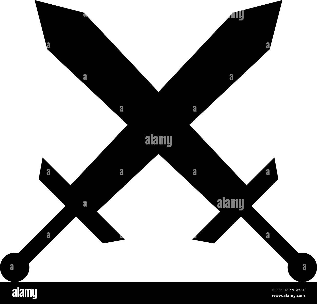 Icône de silhouette de combat. Duel ou combat. Vecteur modifiable. Illustration de Vecteur