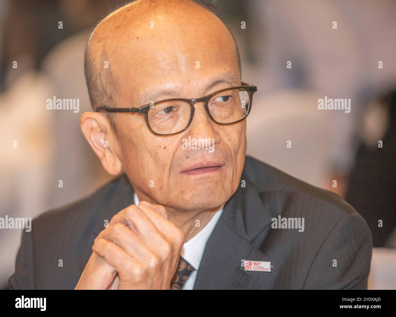 Berne, Vaud, Suisse. 28 octobre 2024. Berne Suisse, 28/2024 : YOSHNORI FUJIYAMA (ambassadeur du Japon) qui était présent au dîner lors du dîner présidentiel. Le dîner présidentiel a eu lieu à l'Hôtel Schweizerhof Bern à Berne. (Crédit image : © Eric Dubost/ZUMA Press Wire) USAGE ÉDITORIAL SEULEMENT! Non destiné à UN USAGE commercial ! Banque D'Images
